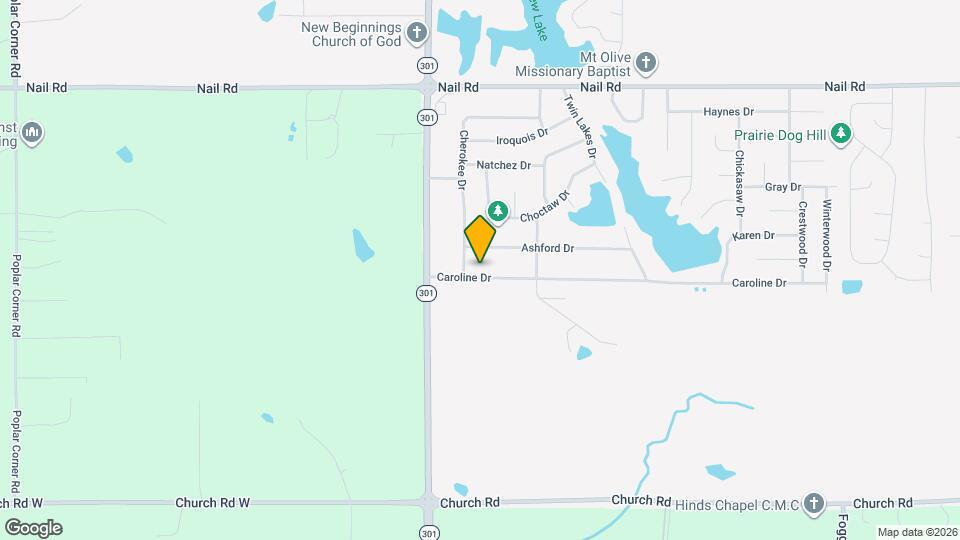 5884 Caroline Dr Map and Location Details