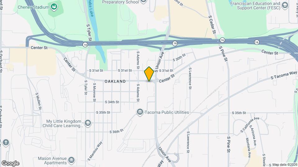 3612 Center St Map and Location Details