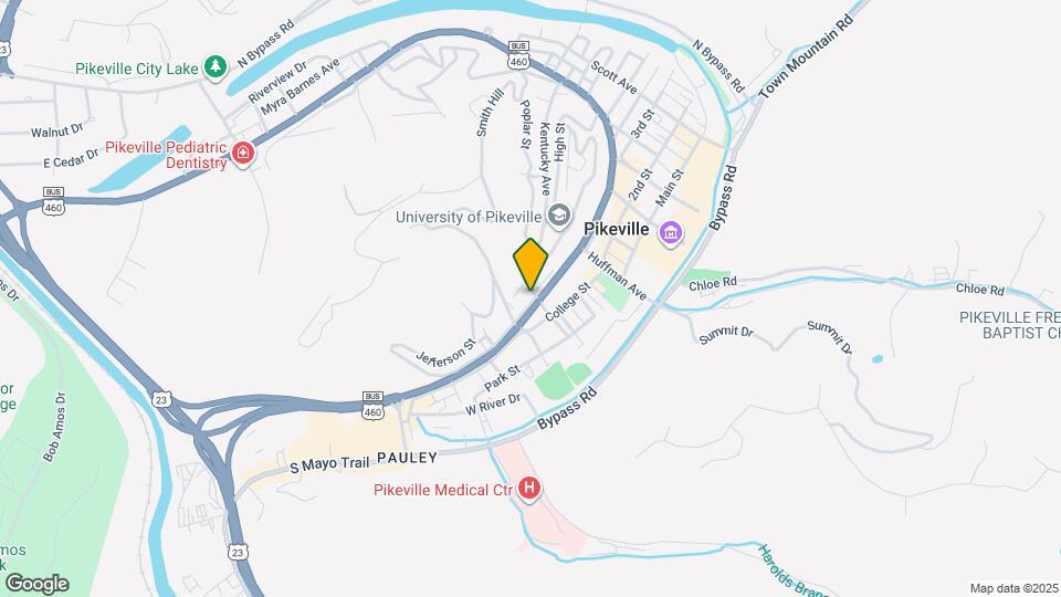 121 S Hellier St, Unit 1 Map and Location Details