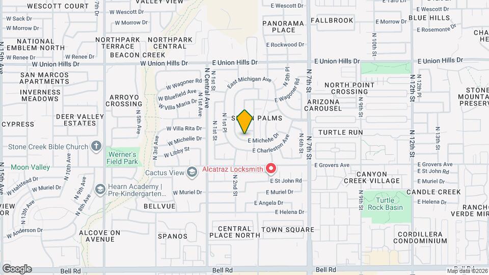 18003 N 2nd St Map and Location Details