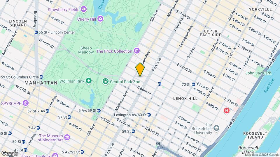 39 E 67th St Map and Location Details