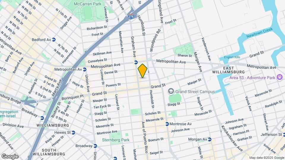 175 Powers St Mapa y Detalles de la Ubicación