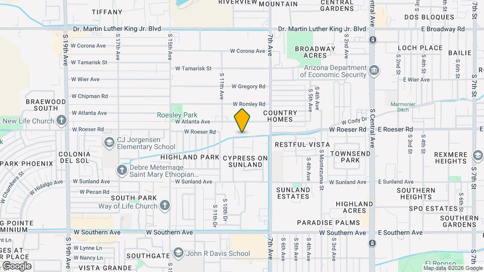 906 W Roeser Rd Map and Location Details