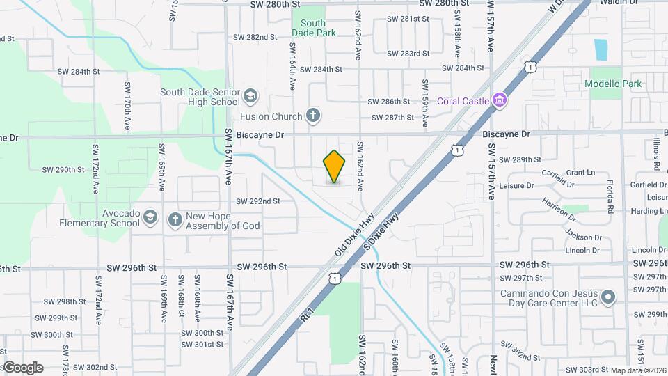 16272 SW 291st St Map and Location Details