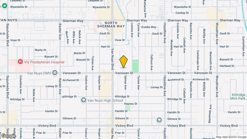 14411 W Vanowen St Mapa y Detalles de la Ubicación