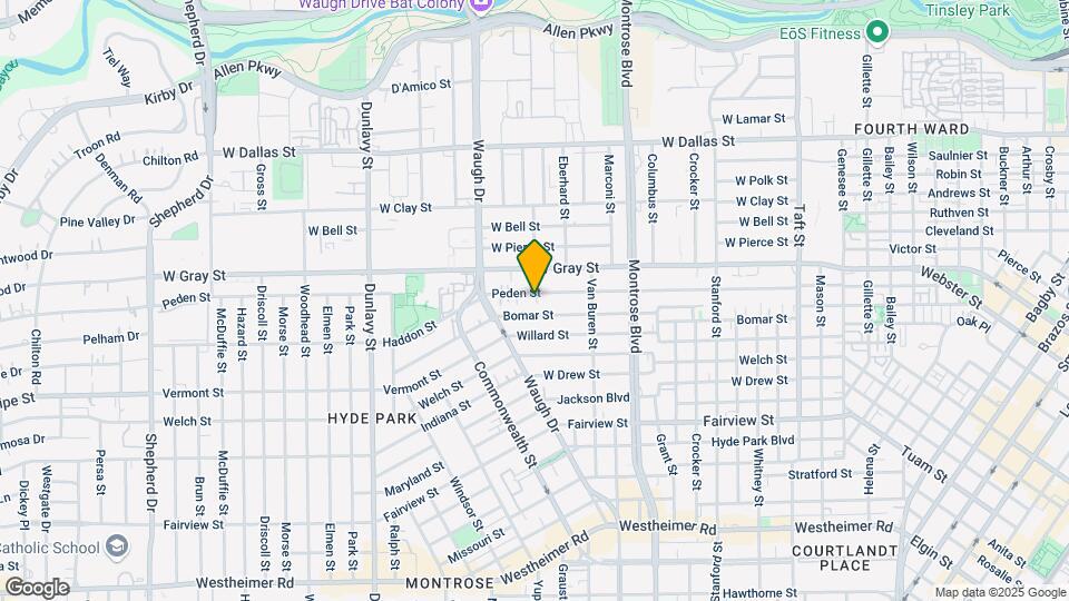1253 Peden St Map and Location Details
