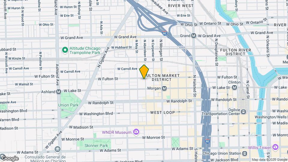 1101 W Fulton Market Map and Location Details
