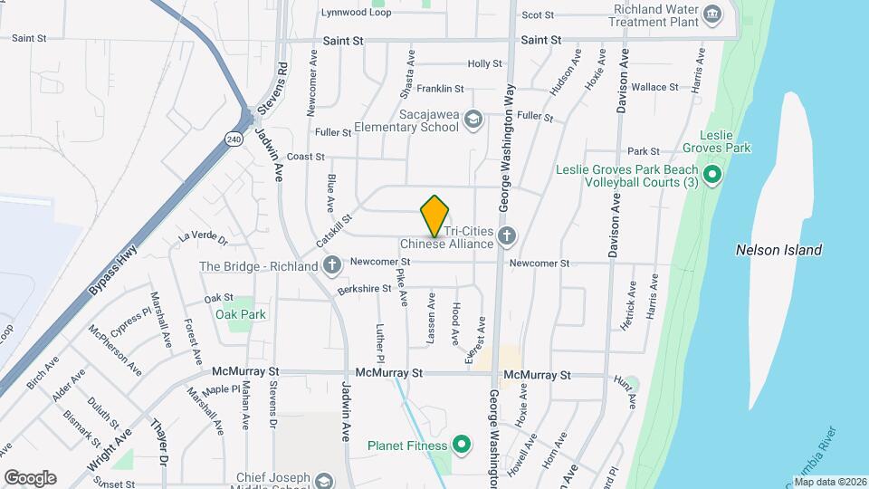 513 Blue St, Unit B Map and Location Details