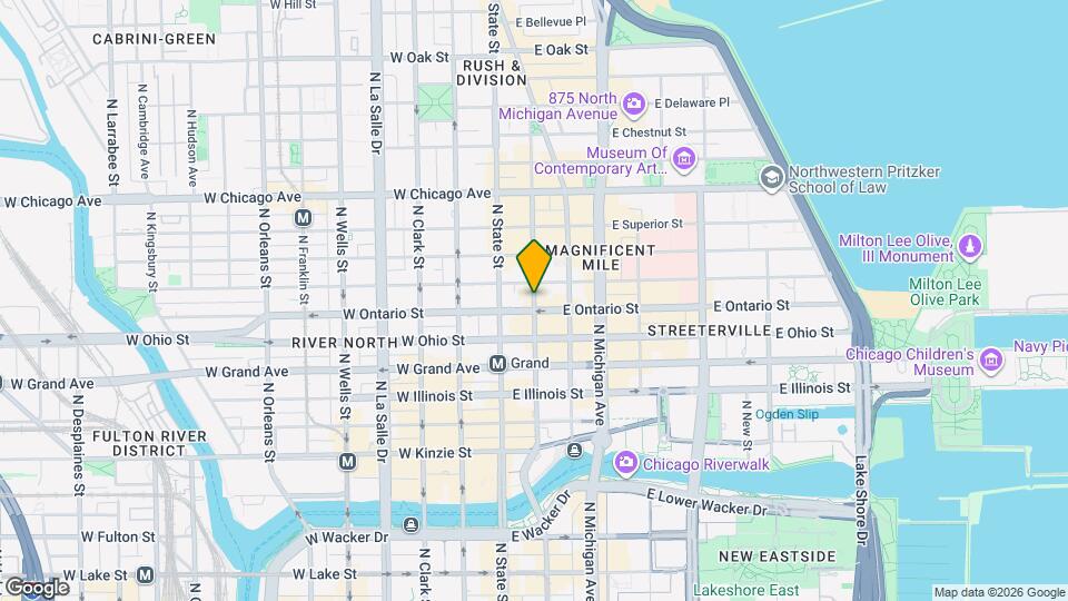 601 N Wabash Ave Mapa y Detalles de la Ubicación