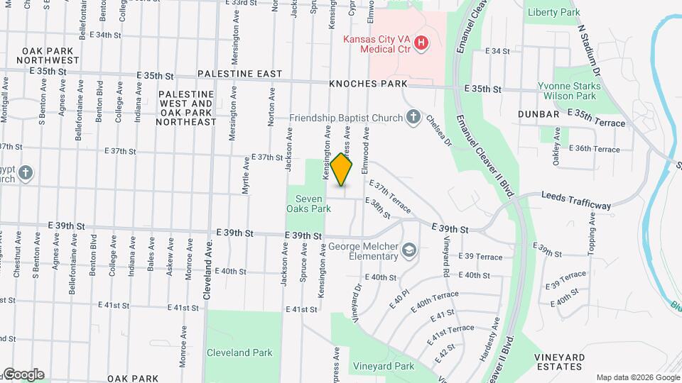 3736 Cypress Ave Map and Location Details