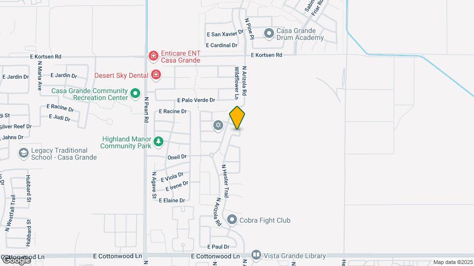 1684 E Silver Reef Dr Map and Location Details