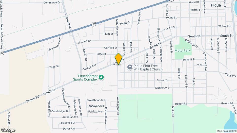 619 McKinley Ave Map and Location Details