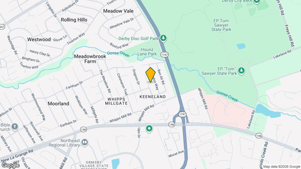 2101 Keeneland Blvd Map and Location Details