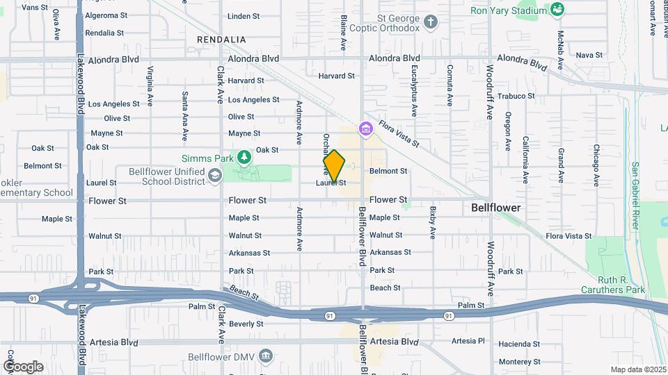 9710 Laurel St Map and Location Details