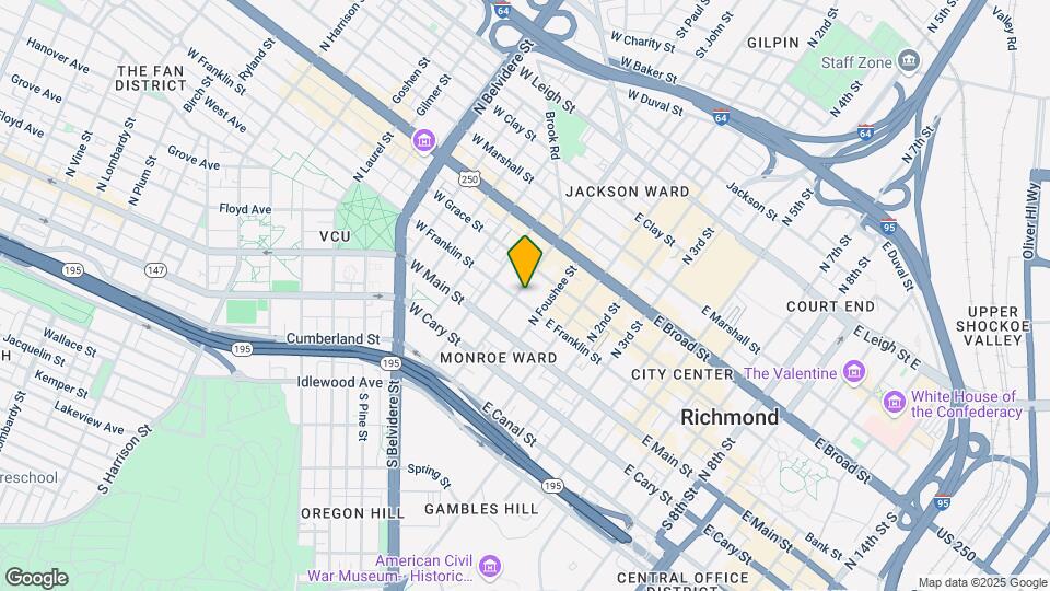 18 W Franklin St Mapa y Detalles de la Ubicación