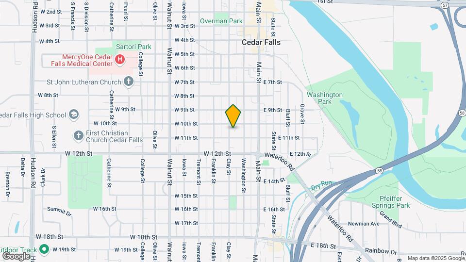 1012 Clay St Map and Location Details