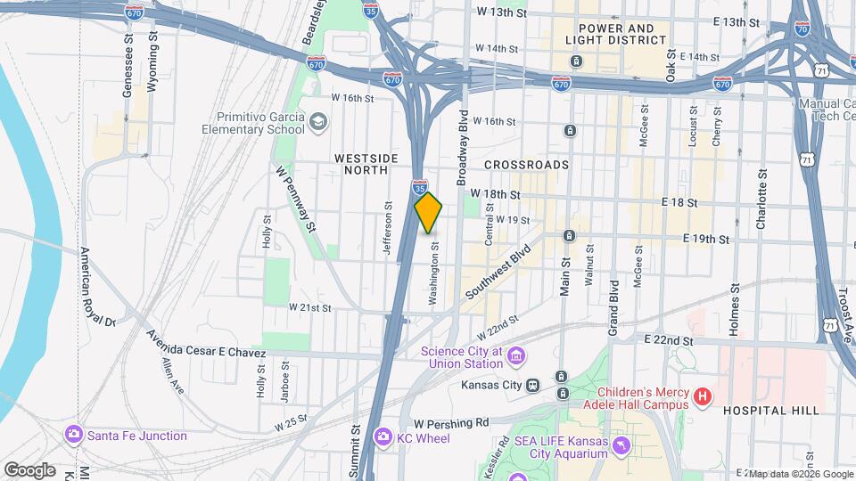 1820 Washington St Map and Location Details