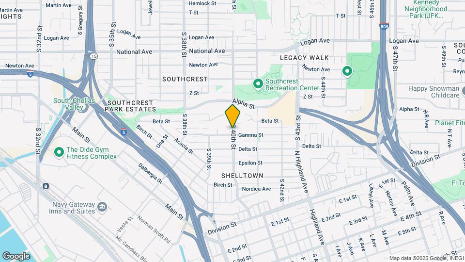 1540 S 40th St Map and Location Details