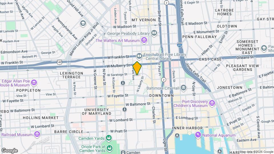 125 W Saratoga St Map and Location Details