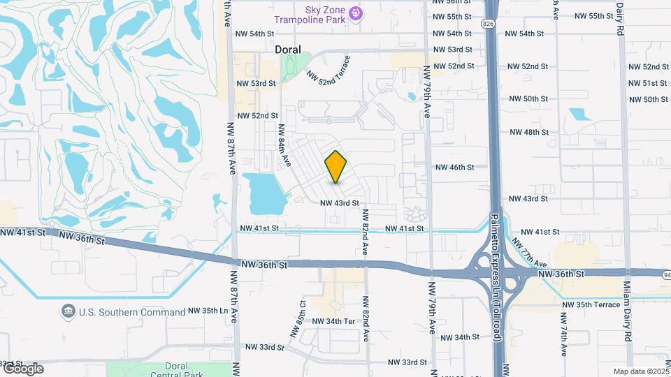 8317 NW 45th St Map and Location Details