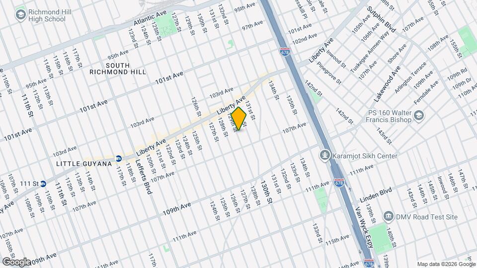 104-69-104129 129th St Map and Location Details