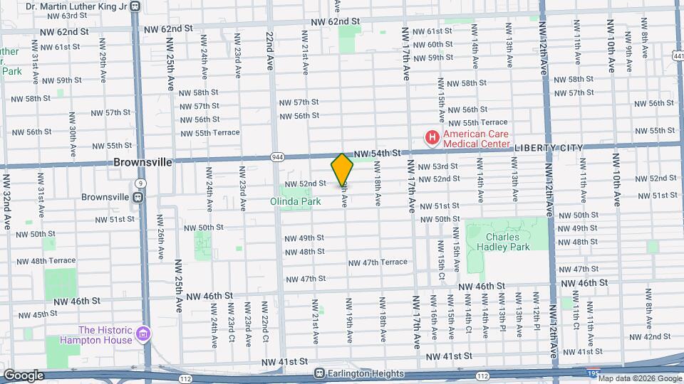 1901 NW 51st Terrace Map and Location Details