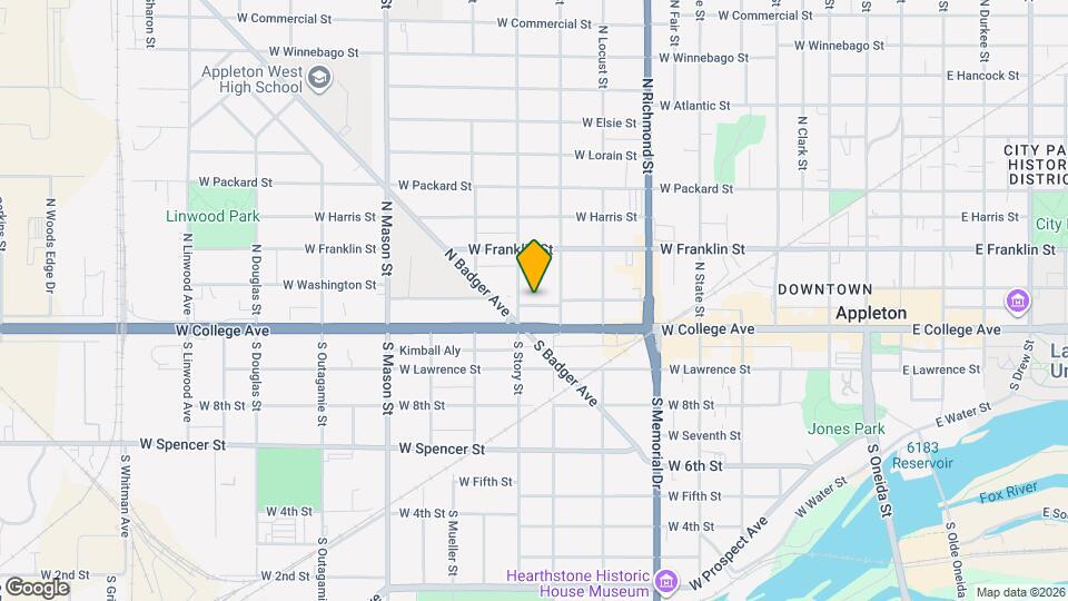 920 W Washington St Map and Location Details