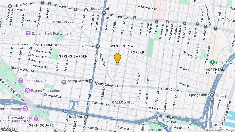 645 N 12th St Map and Location Details
