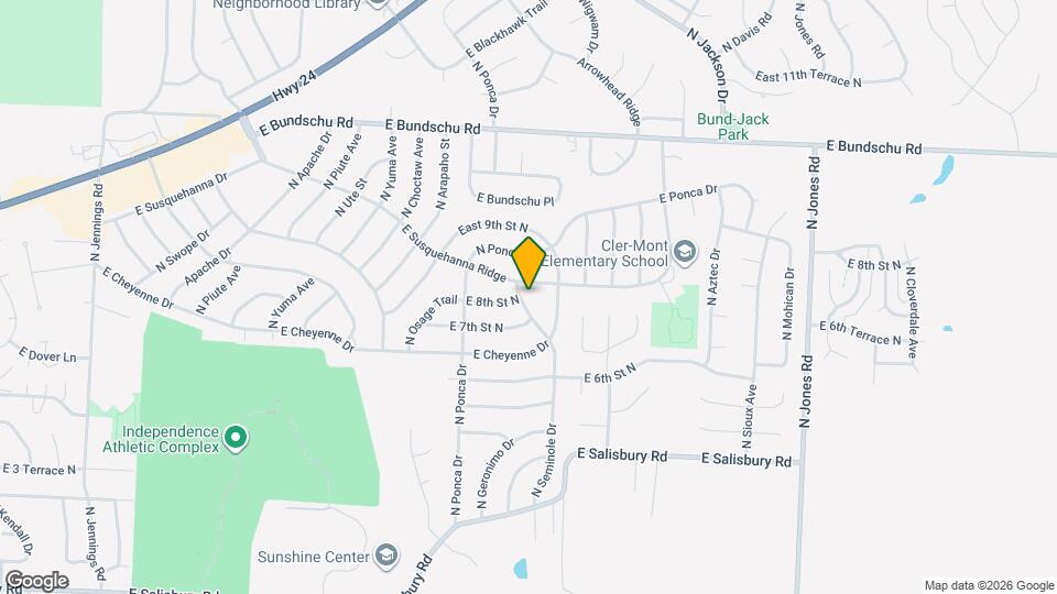 707 N Seminole Dr Map and Location Details
