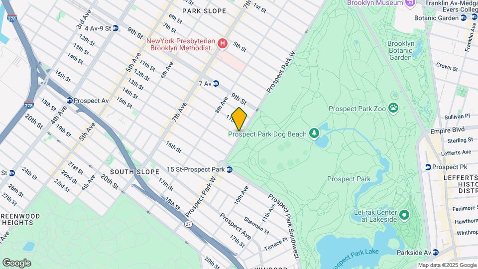 166 Prospect Park W Map and Location Details