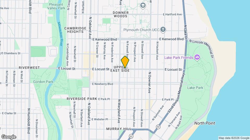 2865 N Farwell Ave Map and Location Details