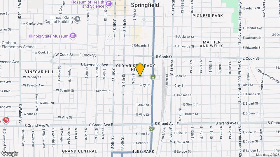 909 S 8th St Map and Location Details