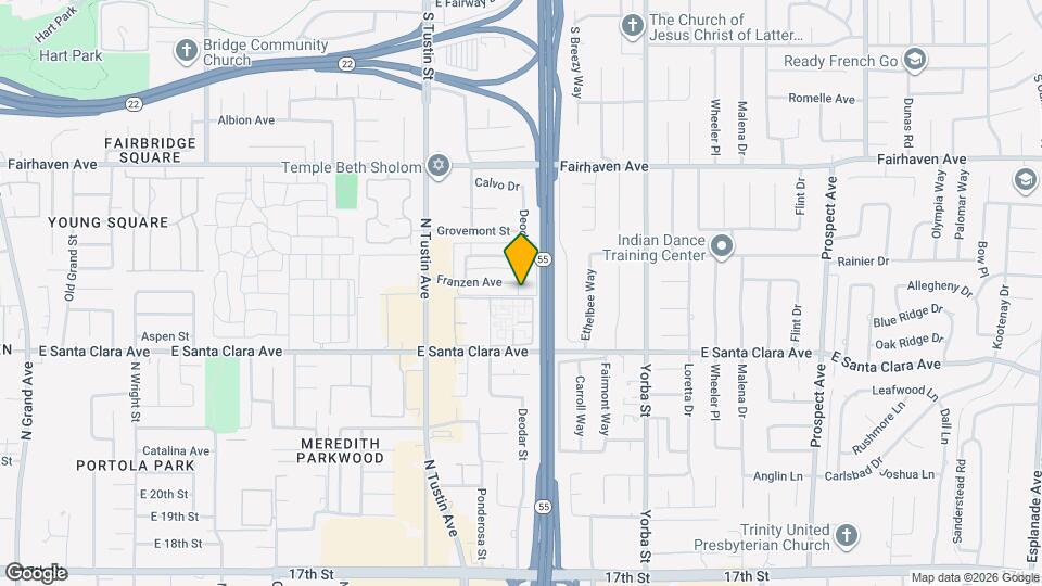 2318 Franzen Ave Map and Location Details