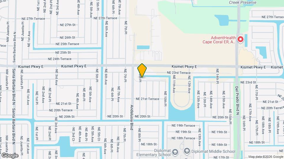 2301 NE 8th Pl Map and Location Details