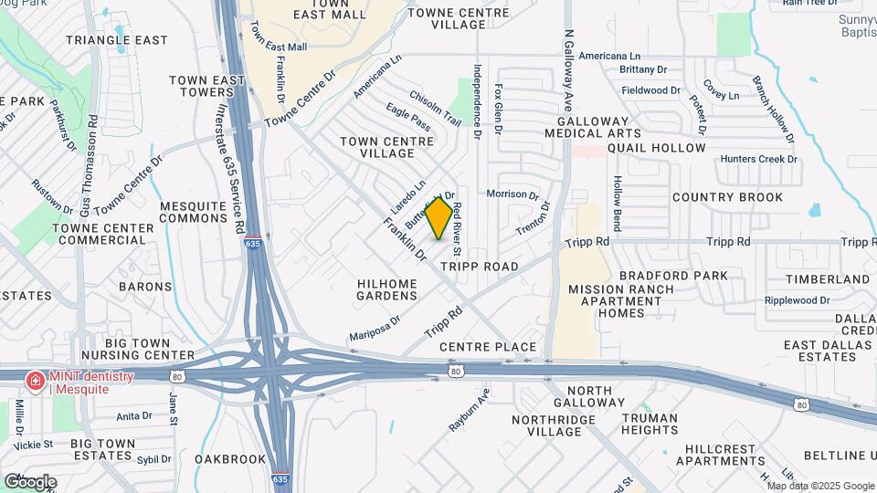1425 Brazos Dr Map and Location Details
