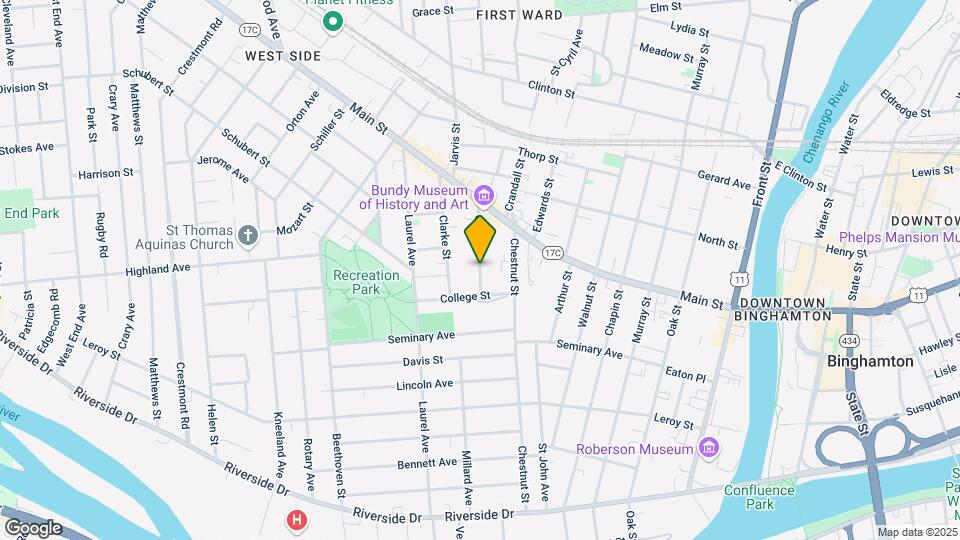 23 Cedar St, Unit 2 Map and Location Details