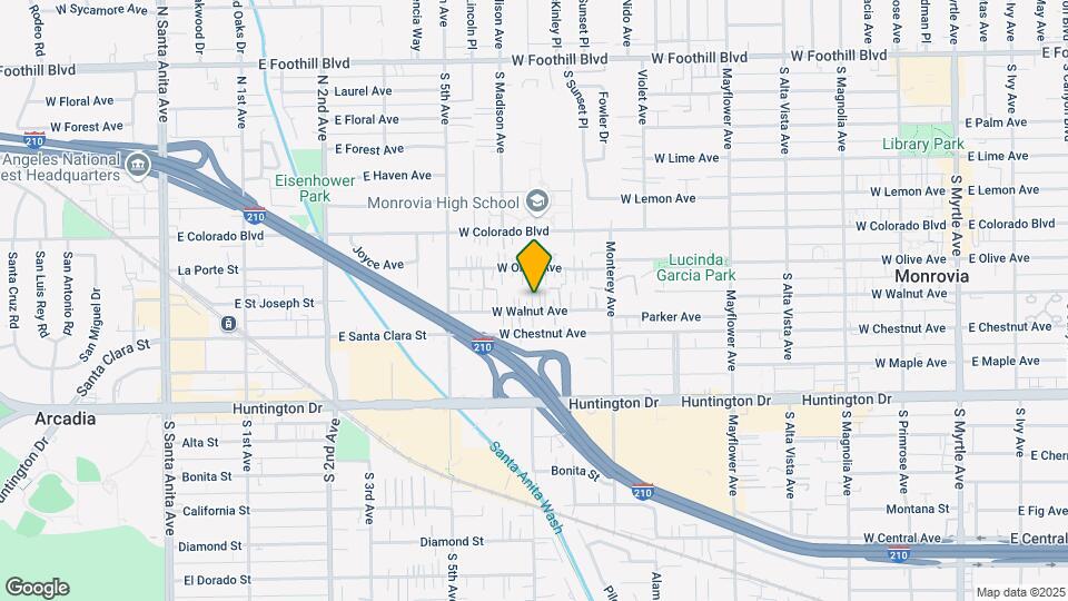 843 W Walnut Ave Map and Location Details