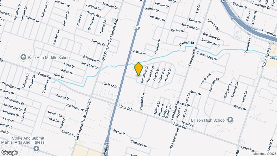2804 Cantabrian Dr, Unit D Map and Location Details