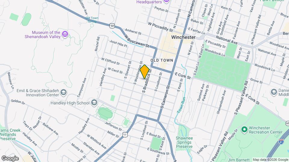 403 S Braddock St Map and Location Details