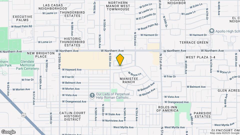 5453 W Augusta Ave Map and Location Details