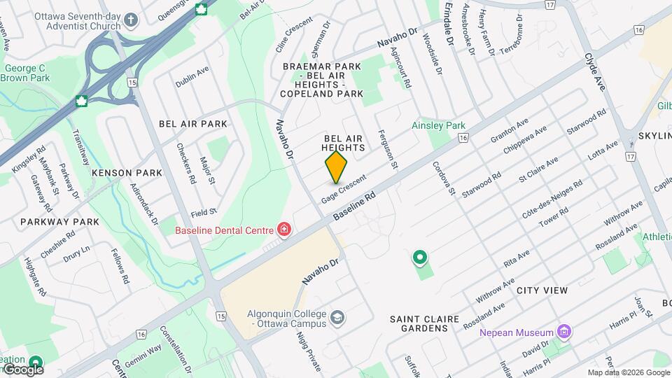 1797 Gage Crescent Map and Location Details