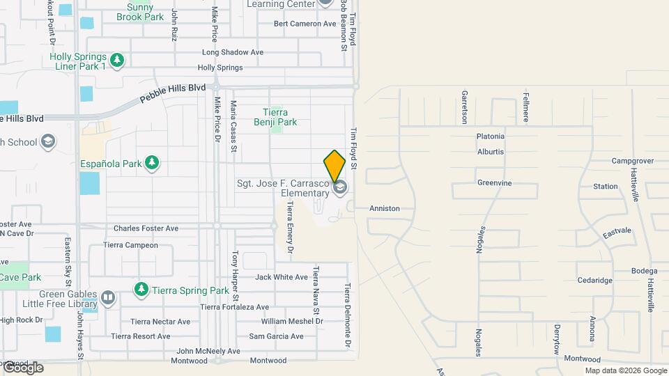 14933 Tierra Mirage Ave Map and Location Details