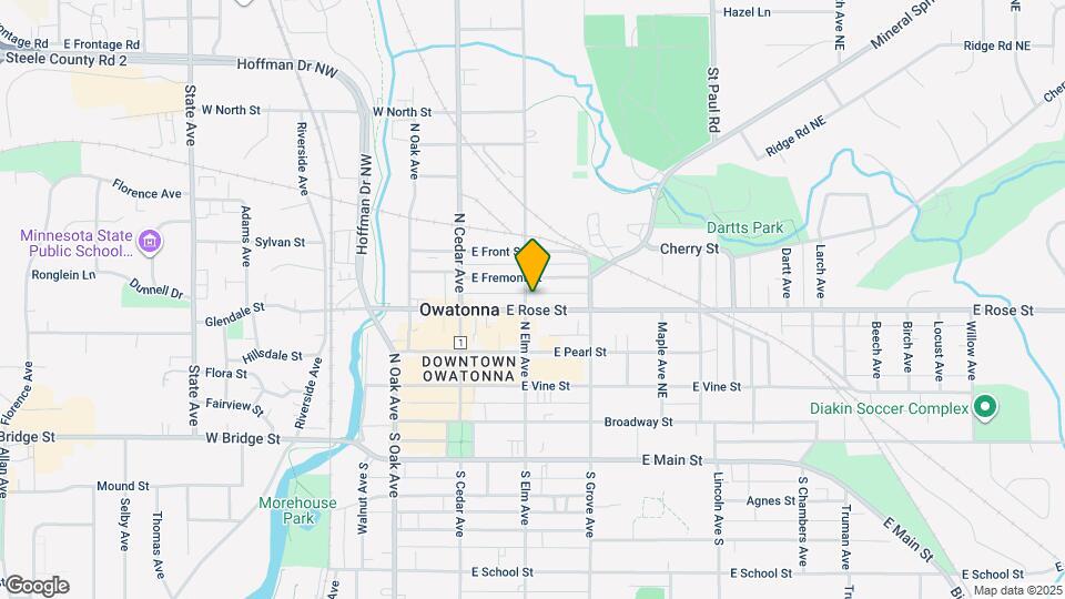 407 N Elm Ave Map and Location Details