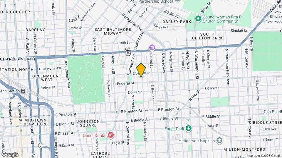 1614 N Caroline St Map and Location Details