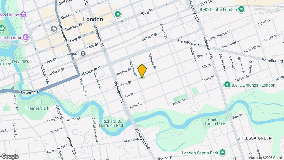 345 Grey St Map and Location Details