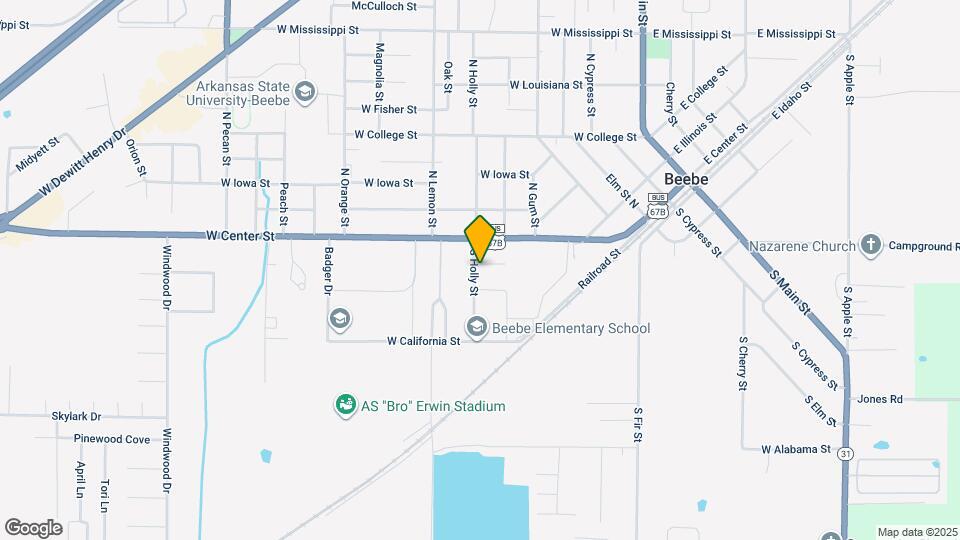 107 S Holly St Mapa y Detalles de la Ubicación