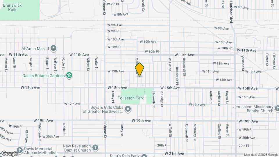 1341 Marshall St Mapa y Detalles de la Ubicación