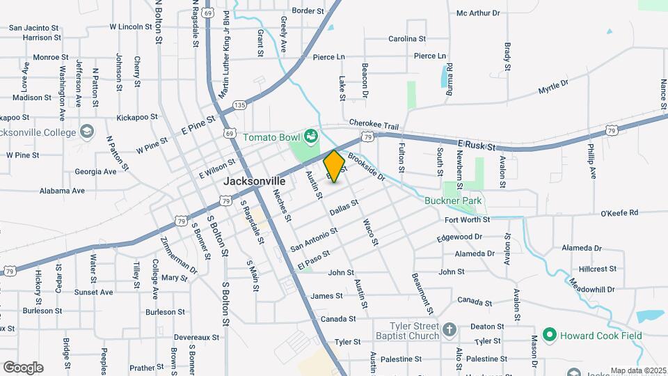 624 Nacogdoches St Map and Location Details