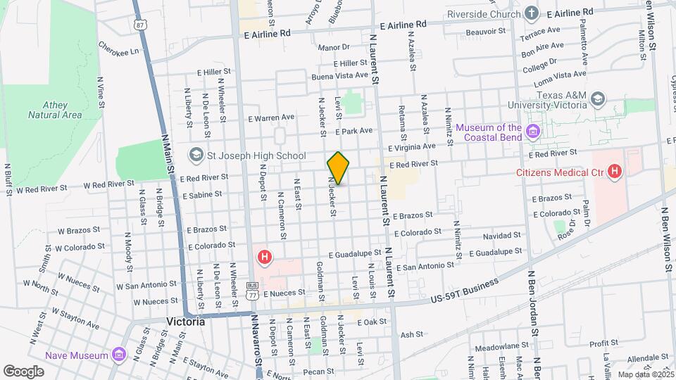 1003 E Sabine St Map and Location Details