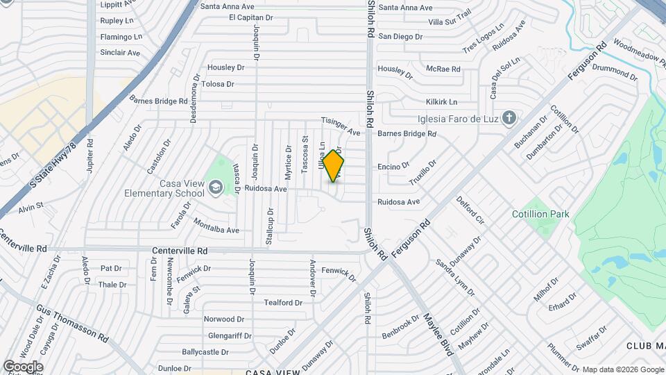 10911 Visalia Dr Map and Location Details